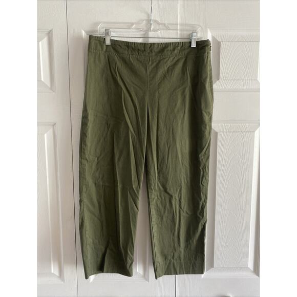 Talbots Heritage Womens 10 Green Capri Pants Straight Leg - Picture 1 of 6